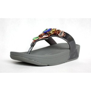 2015 Fitflop Womens Emerald Grey Fitness Sandal